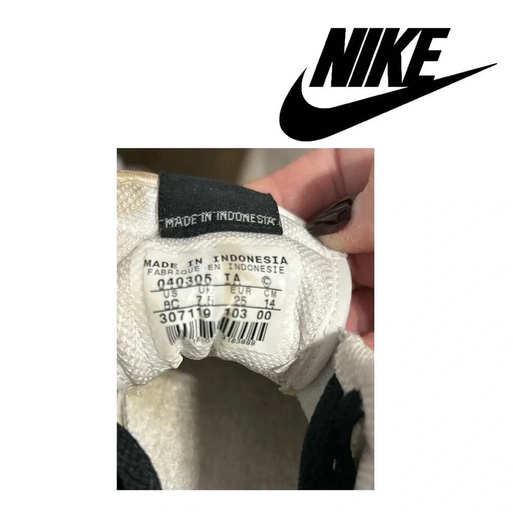 Nike Baby Force 1 Leather Sneakers 40305 - Size‎ 8C